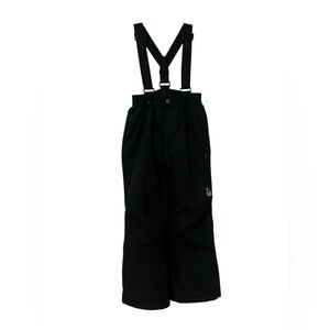 Black Snow Ski Bib Overalls with Suspenders Gerry Youth M 10-12